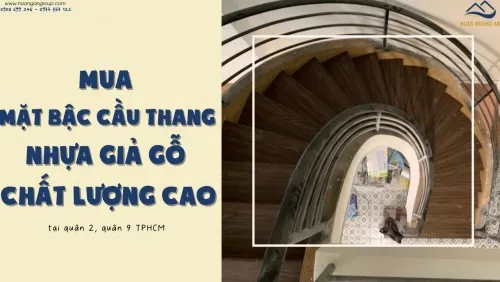 Mua Mặt Bậc Cầu Thang Nhựa Giả Gỗ Chất Lượng Tại Quận 2, Quận 9 TPHCM