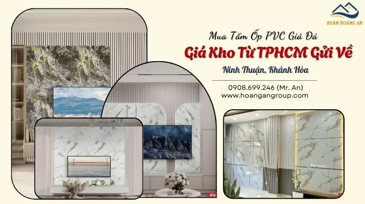 Mua Tấm Ốp PVC Giả Đá Giá Kho Từ TPHCM Gửi Về Ninh Thuận, Khánh Hòa