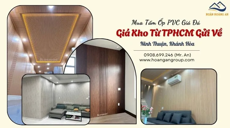 Mua Tấm Ốp PVC Giả Đá Giá Kho Từ TPHCM Gửi Về Ninh Thuận, Khánh Hòa