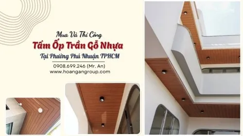 Mua Và Thi Công Tấm Ốp Trần Gỗ Nhựa Tại Phường Phú Nhuận TPHCM