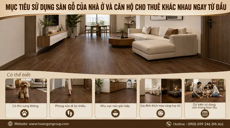 Mục Tiêu Sử Dụng Sàn Gỗ Của Nhà Ở Và Căn Hộ Cho Thuê Khác Nhau Ngay Từ Đầu Mục Tiêu Sử Dụng Sàn Gỗ Của Nhà Ở Và Căn Hộ Cho Thuê Khác Nhau Ngay Từ Đầu