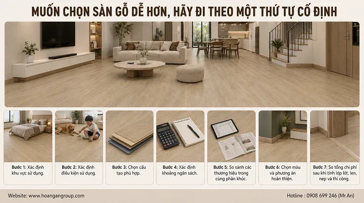 Muốn Chọn Sàn Gỗ Dễ Hơn, Hãy Đi Theo Một Thứ Tự Cố Định Muốn Chọn Sàn Gỗ Dễ Hơn, Hãy Đi Theo Một Thứ Tự Cố Định
