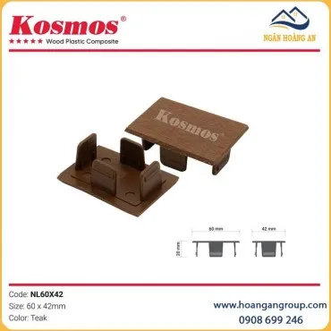 Nắp Chụp Đầu Thanh Lam Hộp 2 Da Kosmos NL60X42 Teak