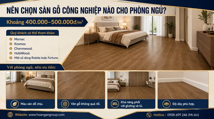 Nên Chọn Sàn Gỗ Công Nghiệp Nào Cho Phòng Ngủ?