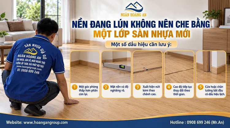 Nền Đang Lún Không Nên Che Bằng Một Lớp Sàn Nhựa Mới Nền Đang Lún Không Nên Che Bằng Một Lớp Sàn Nhựa Mới
