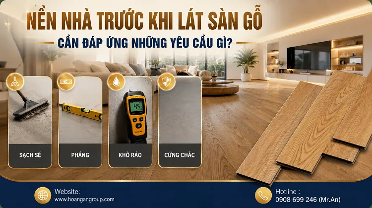 Nền Nhà Trước Khi Lát Sàn Gỗ Cần Đáp Ứng Những Yêu Cầu Gì?