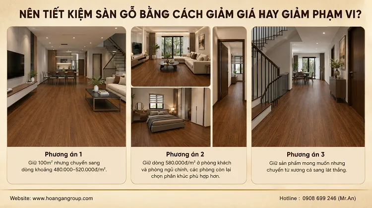 Nên Tiết Kiệm Sàn Gỗ Bằng Cách Giảm Giá Hay Giảm Phạm Vi? Nên Tiết Kiệm Sàn Gỗ Bằng Cách Giảm Giá Hay Giảm Phạm Vi?