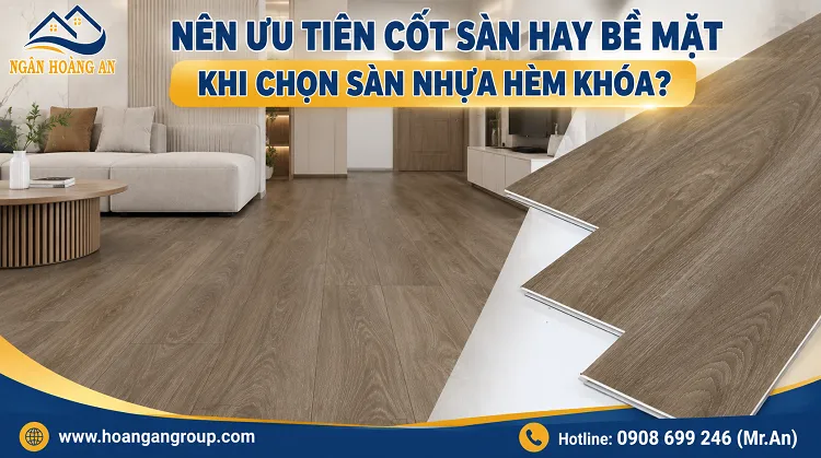 Nên Ưu Tiên Cốt Sàn Hay Bề Mặt Khi Chọn Sàn Nhựa Hèm Khóa?