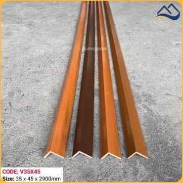 Nẹp Góc V Gỗ Nhựa Ngoài Trời Kosmos Phủ ASA V35X45