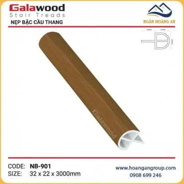 Nẹp Bậc Cầu Thang Nhựa Giả Gỗ Galawood NB-901