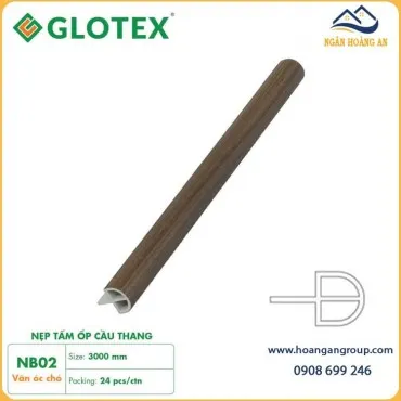 Nẹp Bậc Cầu Thang Nhựa Giả Vân Gỗ Glotex NB02