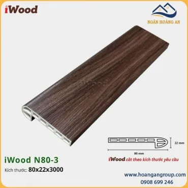 Nẹp Nhựa Cầu Thang Giả Gỗ iWood N80-3