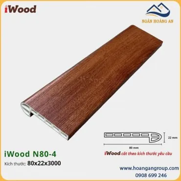 Nẹp Nhựa Cầu Thang Giả Gỗ iWood N80-4