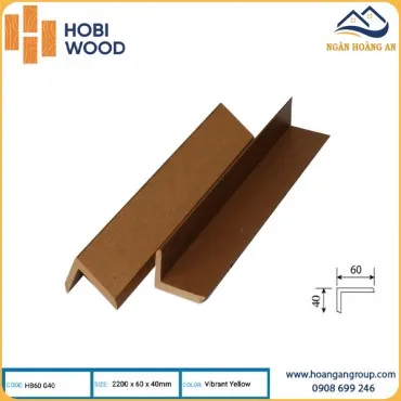 Nẹp Góc V Gỗ Nhựa Ngoài Trời Hobi Wood 60x40 Vibrant Yellow