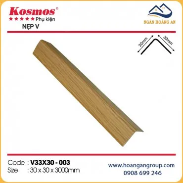 Nẹp Góc V Nhựa Giả Gỗ Tấm Ốp Tường Kosmos V33x30-003