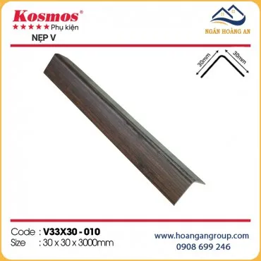 Nẹp Góc V Nhựa Giả Gỗ Tấm Ốp Tường Kosmos V33x30-010