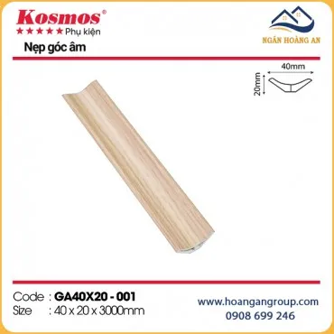 Nẹp Góc Âm Trang Trí Tấm Ốp Kosmos GA40x20-001