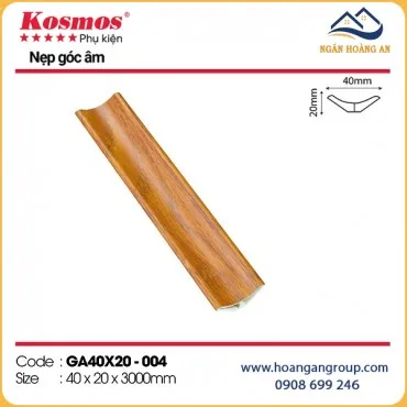 Nẹp Góc Âm Trang Trí Tấm Ốp Kosmos GA40x20-004