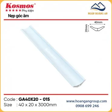 Nẹp Góc Âm Trang Trí Tấm Ốp Kosmos GA40x20-015