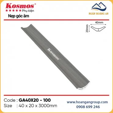 Nẹp Góc Âm Trang Trí Tấm Ốp Kosmos GA40x20-100 