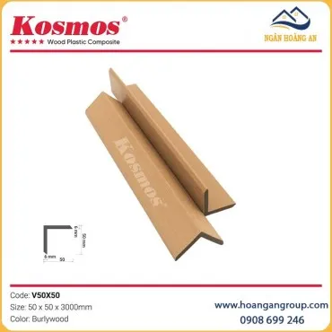 Nẹp Góc V Gỗ Nhựa Ngoài Trời 2 Da Kosmos V50X50 Burlywood