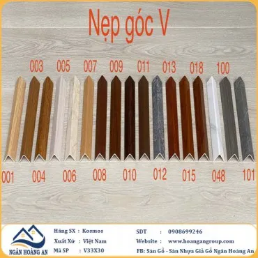Nẹp Góc V Trang Trí Lam Sóng Nano Kosmos