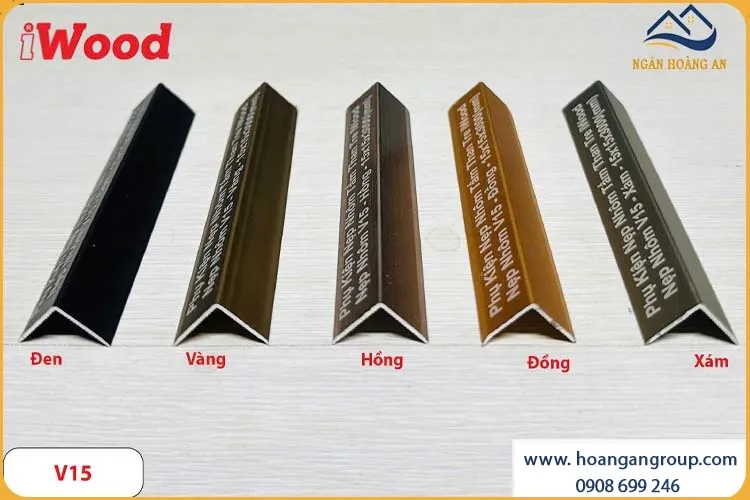Nẹp Góc V15 Ốp Tấm Than Tre iWood iWood NNV15 Nẹp Góc V15 Ốp Tấm Than Tre iWood iWood NNV15