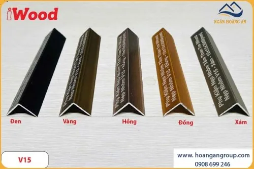 Nẹp Góc V15 Ốp Tấm Than Tre iWood iWood NNV15