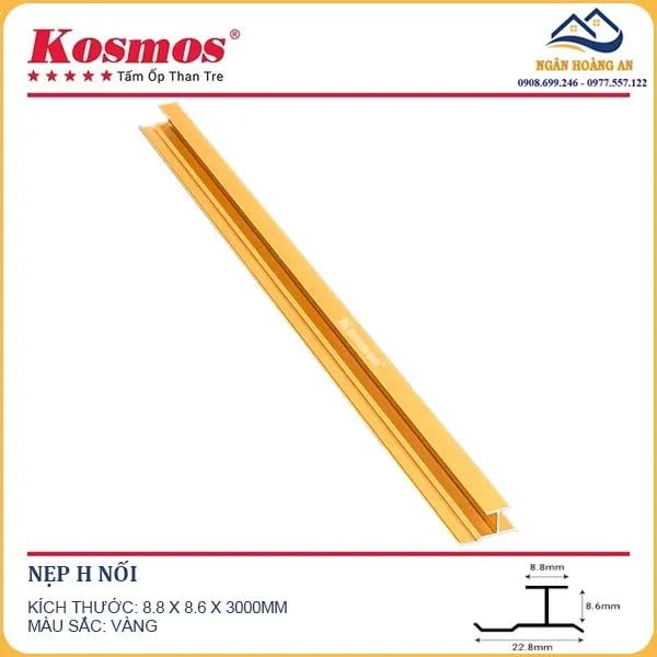 Nẹp H Nối Tấm Ốp Than Tre