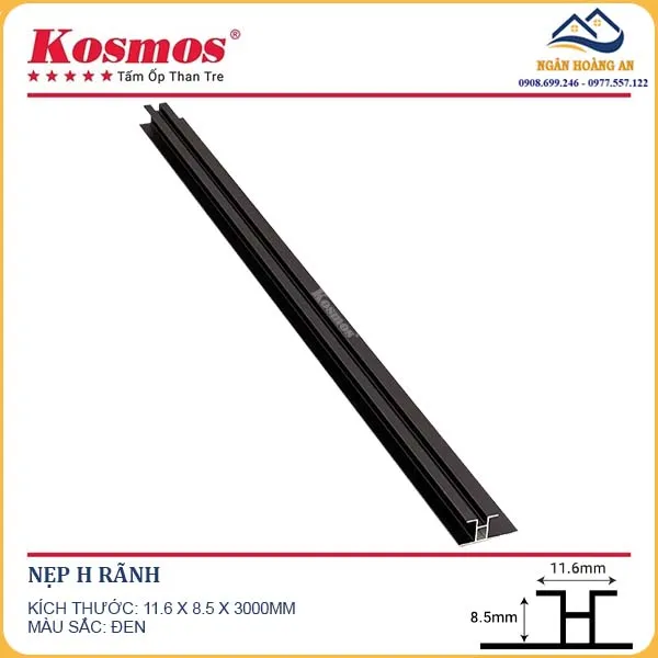 Nẹp H Rãnh Tấm Ốp Than Tre