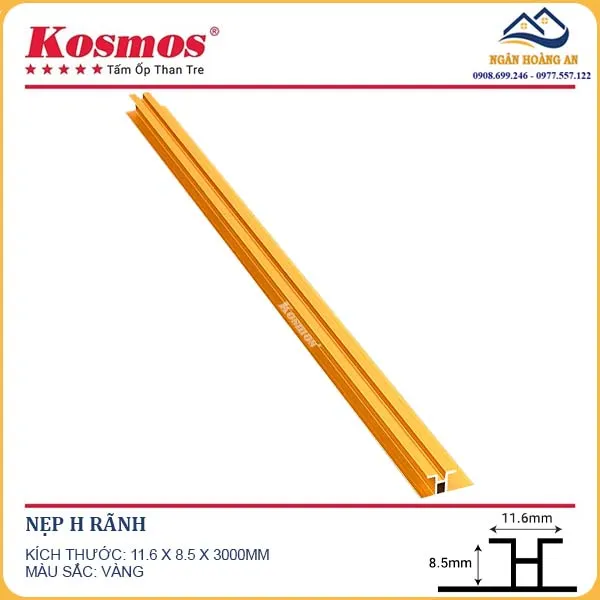 Nẹp H Rãnh Tấm Ốp Than Tre