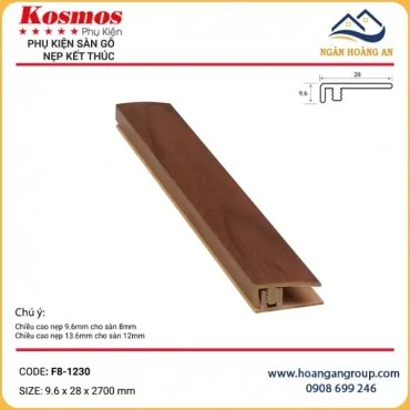 Nẹp Nhựa F Kết Thúc Sàn Gỗ Kosmos F8-1230