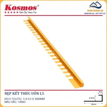 Nẹp Kết Thúc Uốn Tấm Ốp Than Tre Kosmos