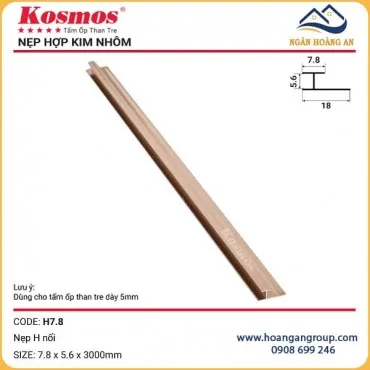 Nẹp H7.8 Nối Tấm Than Tre Kosmos 5mm Sâm Panh