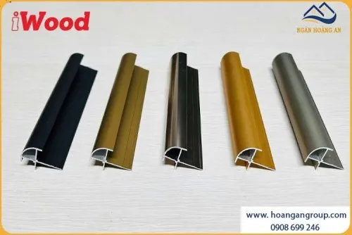 Nẹp Nhôm V Góc Bo Tròn 8mm Tấm Ốp Than Tre iWood NNVGT8