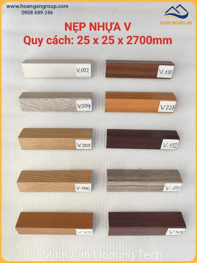 Nẹp Nhựa Chữ V25x25