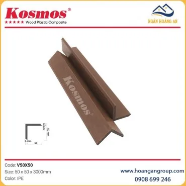 Nẹp V Gỗ Nhựa 2 Lớp Phủ Polymer Kosmos V50X50 IPE