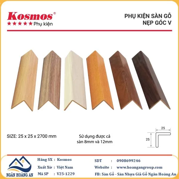 Nẹp V Sàn Gỗ Kosmos