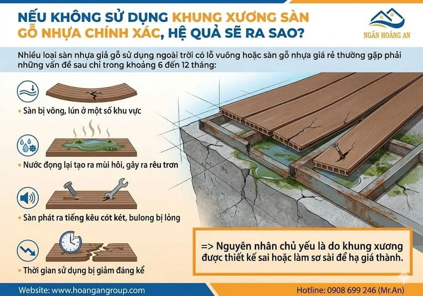 Nếu Không Sử Dụng Khung Xương Sàn Gỗ Nhựa Chính Xác, Hệ Quả Sẽ Ra Sao?