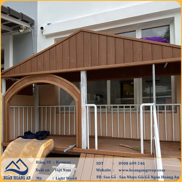 Thi Công Nhà Chòi Gỗ Nhựa Ngoài Trời Kosmos Tại Quận 7 TPHCM Thi Công Nhà Chòi Gỗ Nhựa Ngoài Trời Kosmos Tại Quận 7 TPHCM