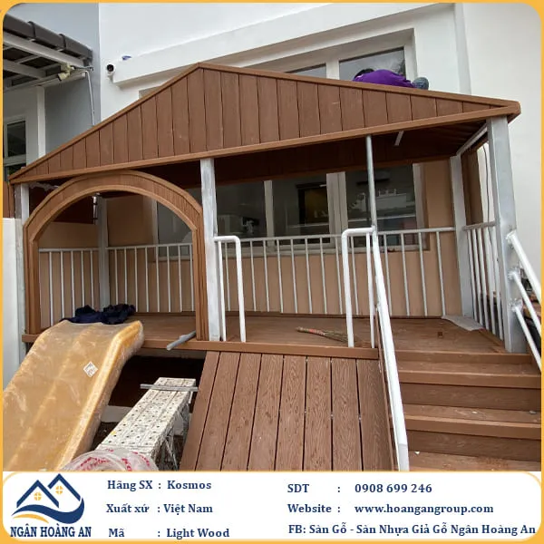 Thi Công Nhà Chòi Gỗ Nhựa Ngoài Trời Kosmos Tại Quận 7 TPHCM Thi Công Nhà Chòi Gỗ Nhựa Ngoài Trời Kosmos Tại Quận 7 TPHCM