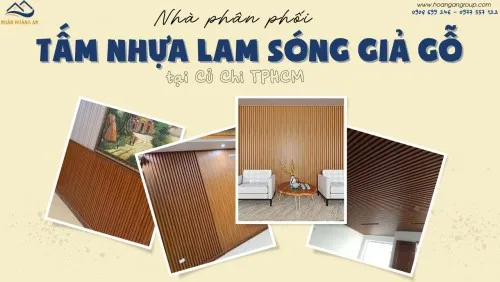 Nhà Phân Phối Tấm Nhựa Ốp Tường Lam Sóng Giả Gỗ Tại Củ Chi TPHCM