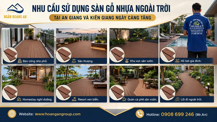Nhu Cầu Sử Dụng Sàn Gỗ Nhựa Ngoài Trời Tại An Giang Và Kiên Giang Ngày Càng Tăng