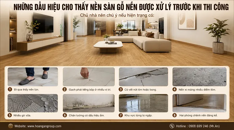 Những Dấu Hiệu Cho Thấy Nền Sàn Gỗ Nên Được Xử Lý Trước Khi Thi Công