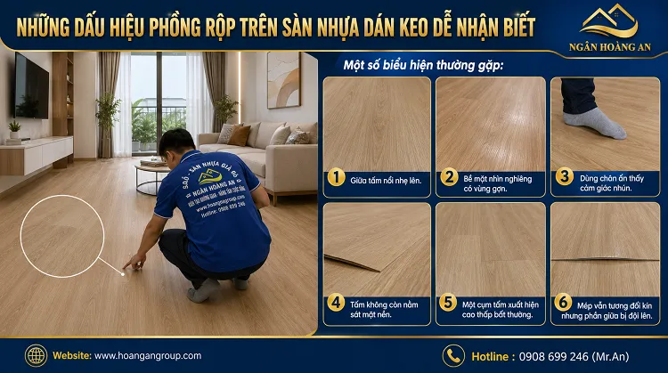 Những Dấu Hiệu Phồng Rộp Trên Sàn Nhựa Dán Keo Dễ Nhận Biết Những Dấu Hiệu Phồng Rộp Trên Sàn Nhựa Dán Keo Dễ Nhận Biết