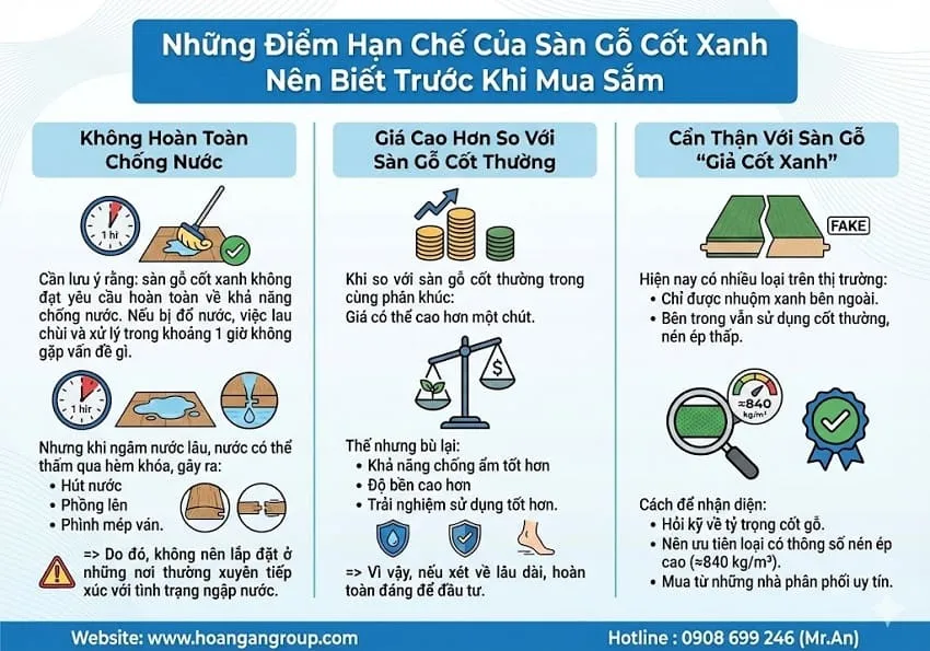 Những Điểm Hạn Chế Của Sàn Gỗ Cốt Xanh Nên Biết Trước Khi Mua Sắm Những Điểm Hạn Chế Của Sàn Gỗ Cốt Xanh Nên Biết Trước Khi Mua Sắm