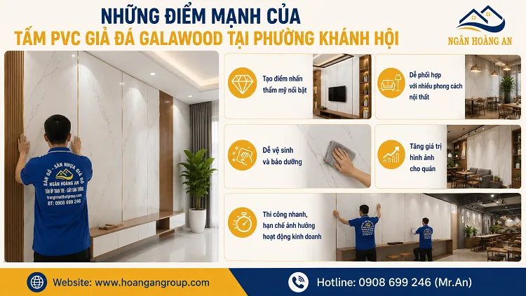 Những Điểm Mạnh Của Tấm PVC Giả Đá Galawood Tại Phường Khánh Hội