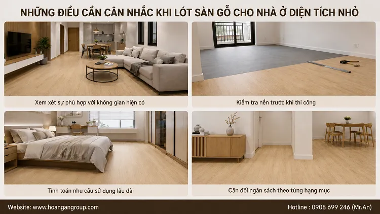 Những Điều Cần Cân Nhắc Khi Lót Sàn Gỗ Cho Nhà Ở Diện Tích Nhỏ