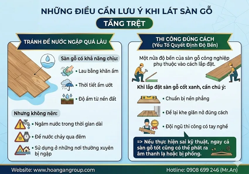 Những Điều Cần Lưu Ý Khi Lát Sàn Gỗ Tầng Trệt Những Điều Cần Lưu Ý Khi Lát Sàn Gỗ Tầng Trệt