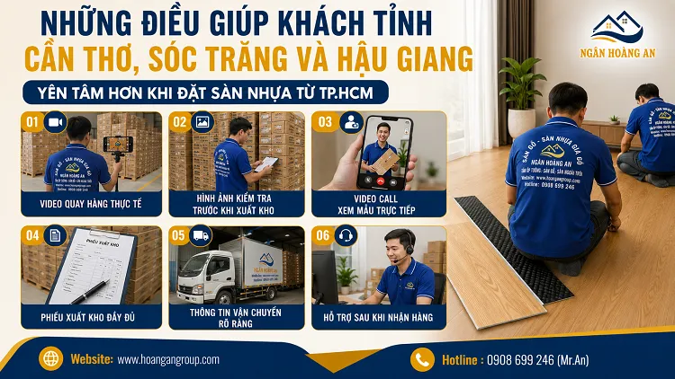 Những Điều Giúp Khách Tỉnh Cần Thơ, Sóc Trăng Và Hậu Giang Yên Tâm Hơn Khi Đặt Sàn Nhựa Từ TP.HCM